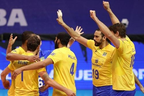 Brasil se impõe e garante vitória por 3 sets a 1 sobre a Sérvia / Foto: FIVB/Divulgação